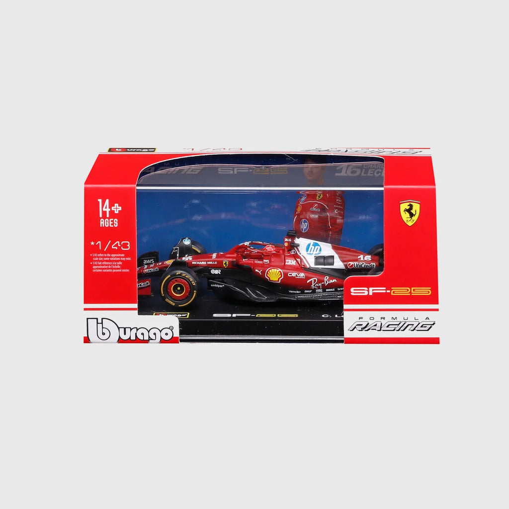 Scuderia Ferrari F1 Charles Leclerc SF-25 1:43 Scale Model